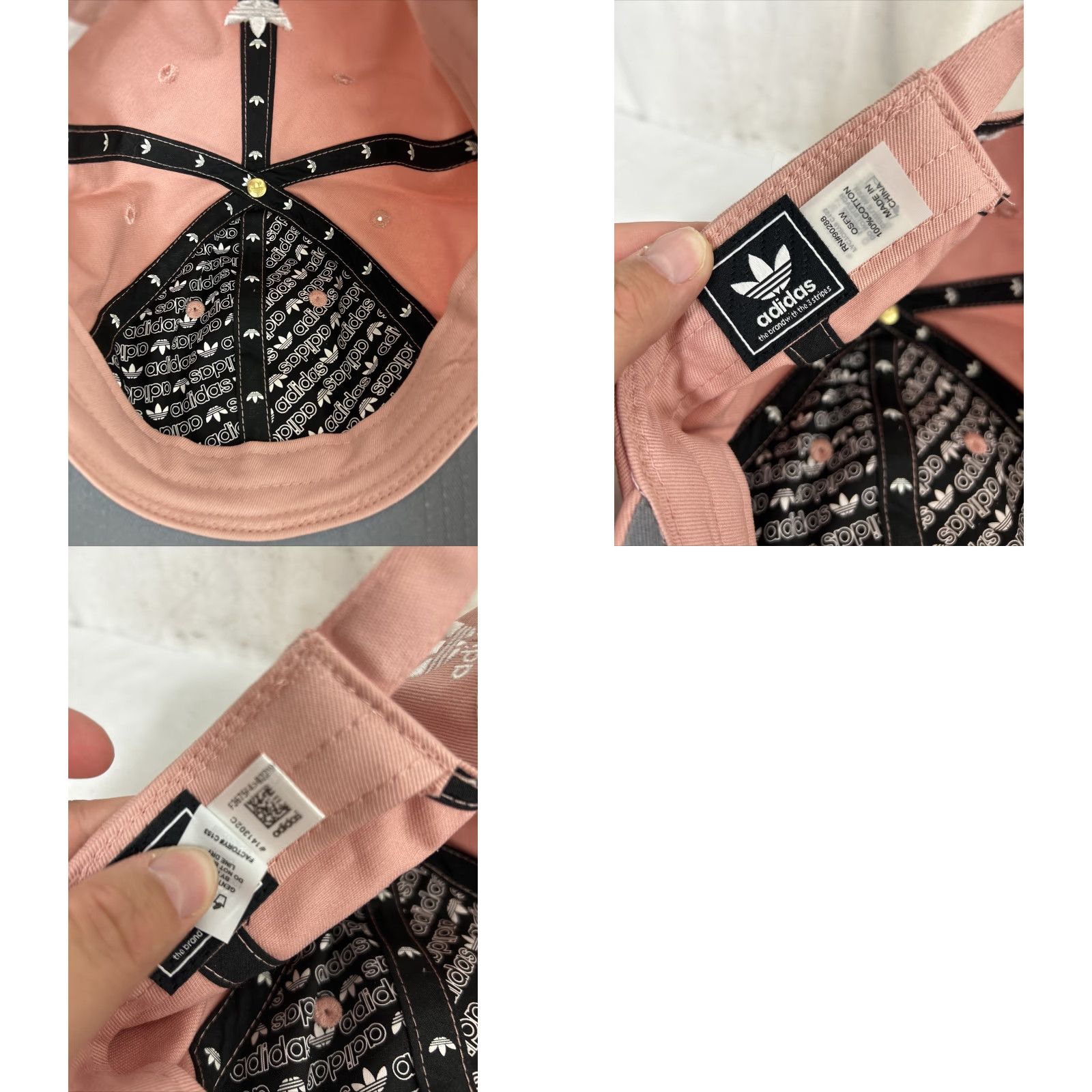 Adidas Adidas Womens Baseball Cap Adjustable Trifoil Pink White Strap Back Osfw Colorful Cap Womens Size ONE SIZE - 9 Thumbnail