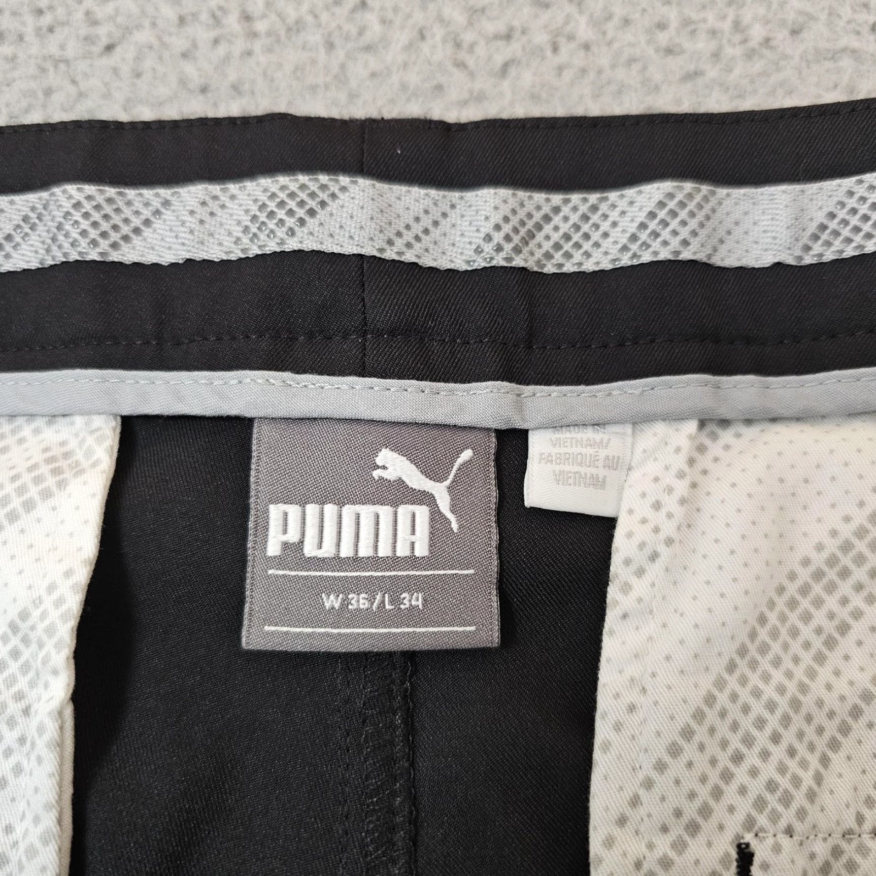 Puma PUMA Golf Pants Mens 36x34 Black Stretch Performance Trousers W36 L34 572319 Size US 36 / EU 52 - 3 Thumbnail