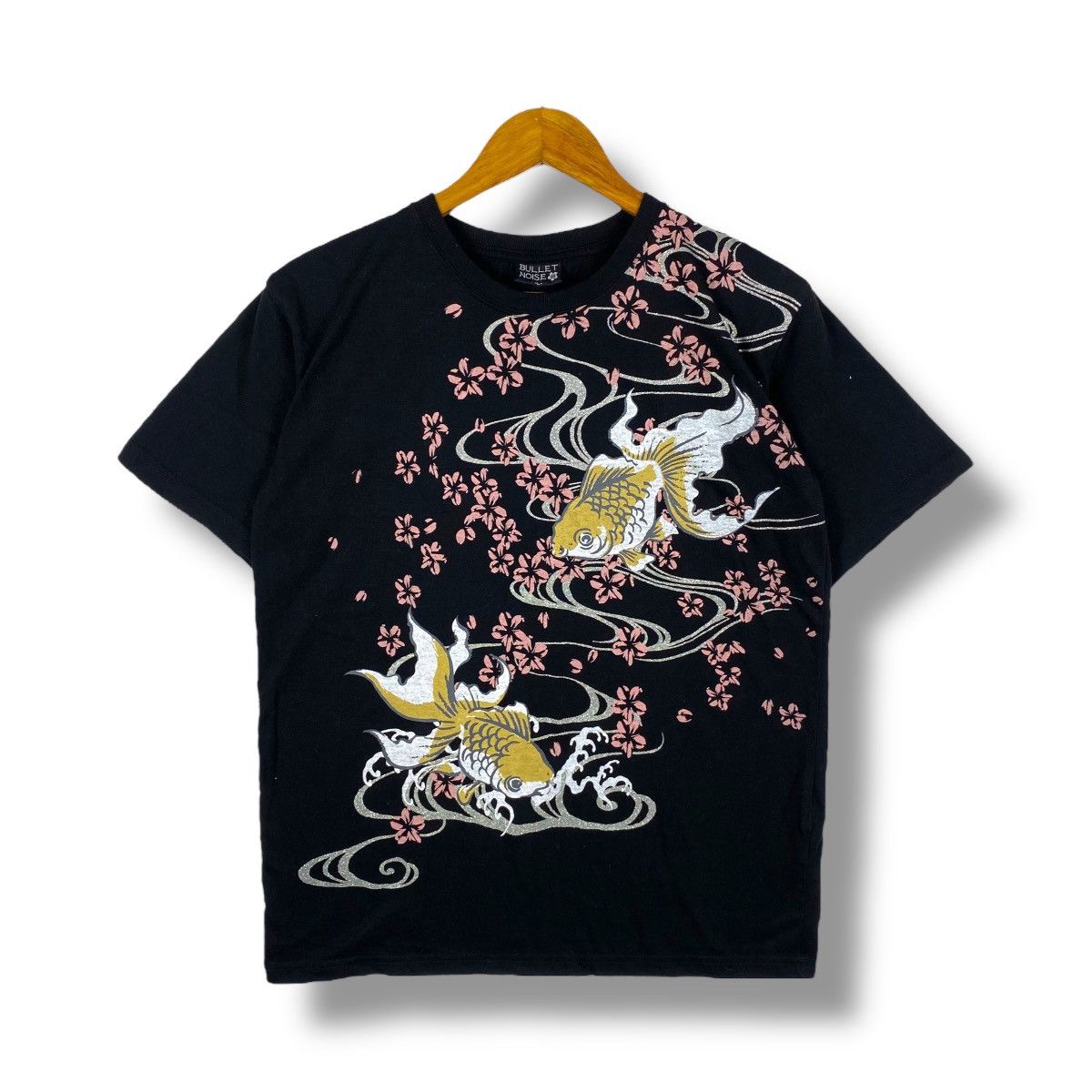 Japanese Brand Japanese Traditional BULLET NOISE Gold Fish Sukajan Style Size US L / EU 52-54 / 3 - 1 Thumbnail