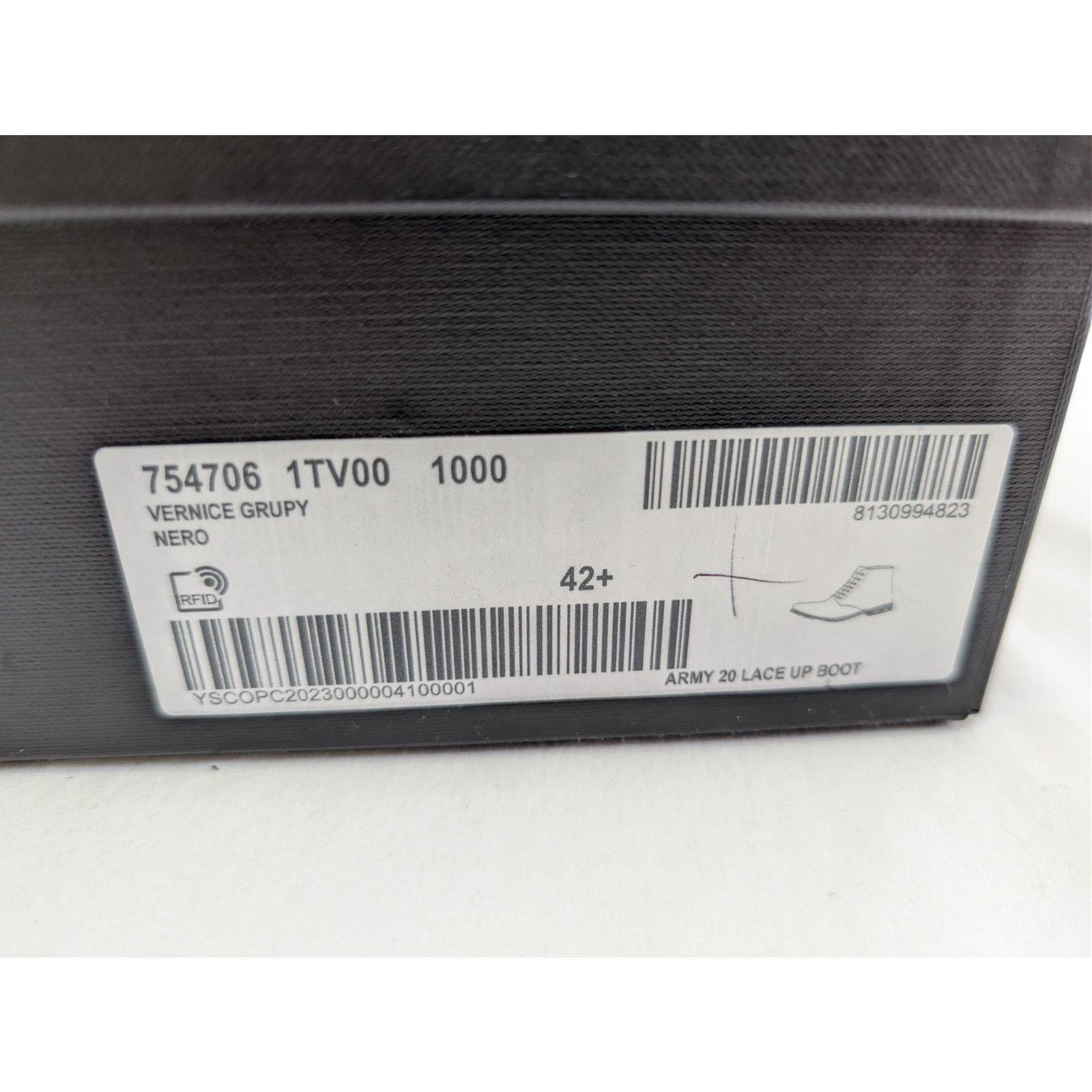 Saint Laurent Paris o1rshd1 Army 20 Lace up Boot in Black Size US 9.5 / EU 42-43 - 22 Thumbnail