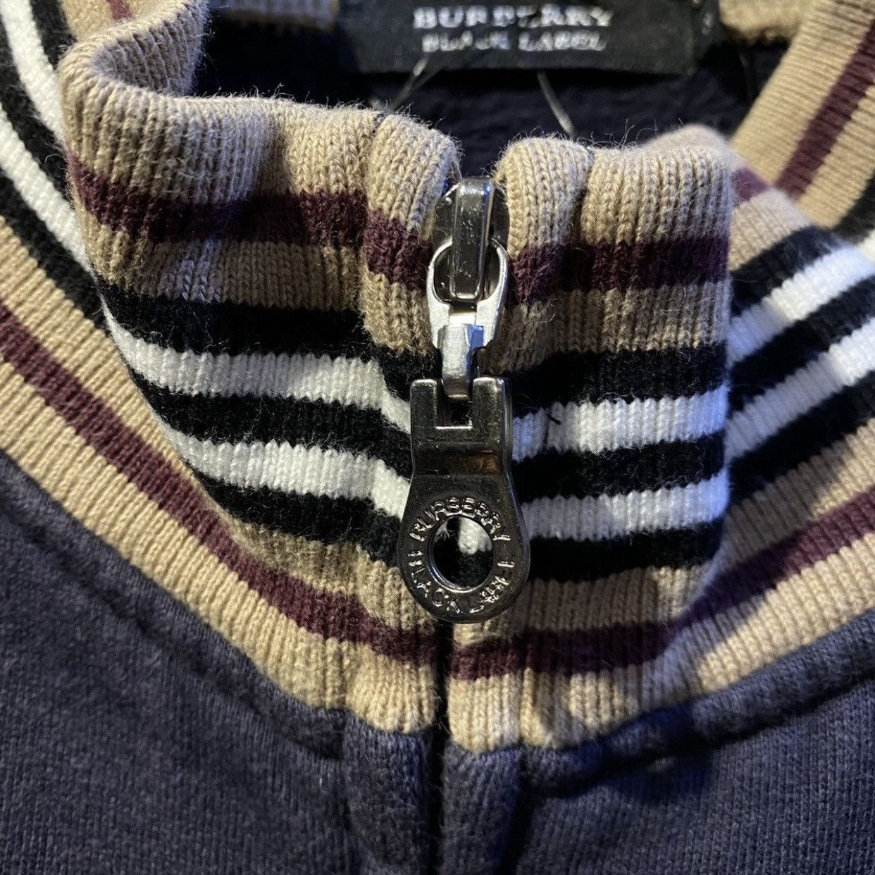 Black Label × Burberry × Vintage Vintage Burberry Black Label Zipper Sweater Size US M / EU 48-50 / 2 - 7 Thumbnail