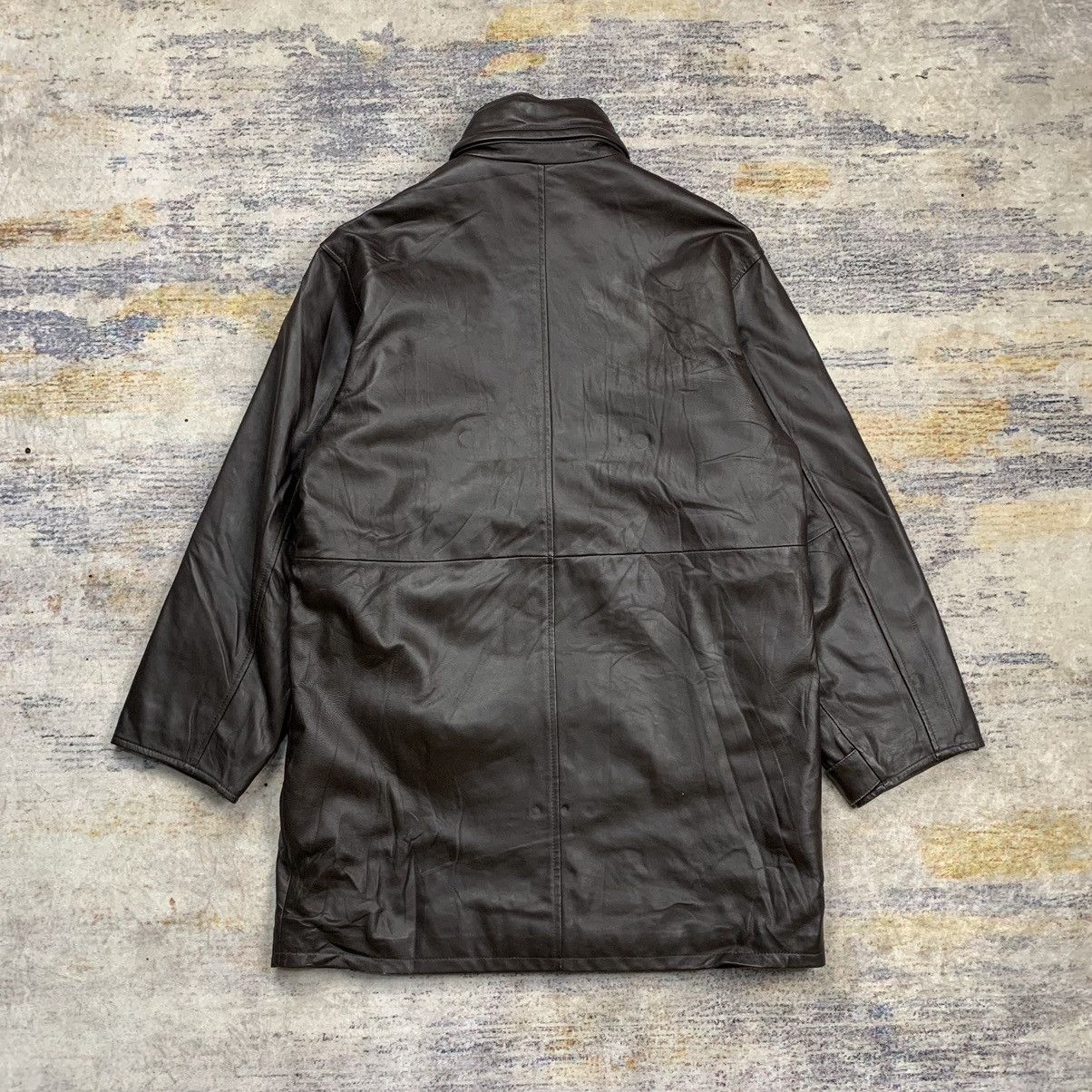 Balmain × Vintage Vintage 90s balmain paris coat leather jacket Size US M / EU 48-50 / 2 - 2 Thumbnail