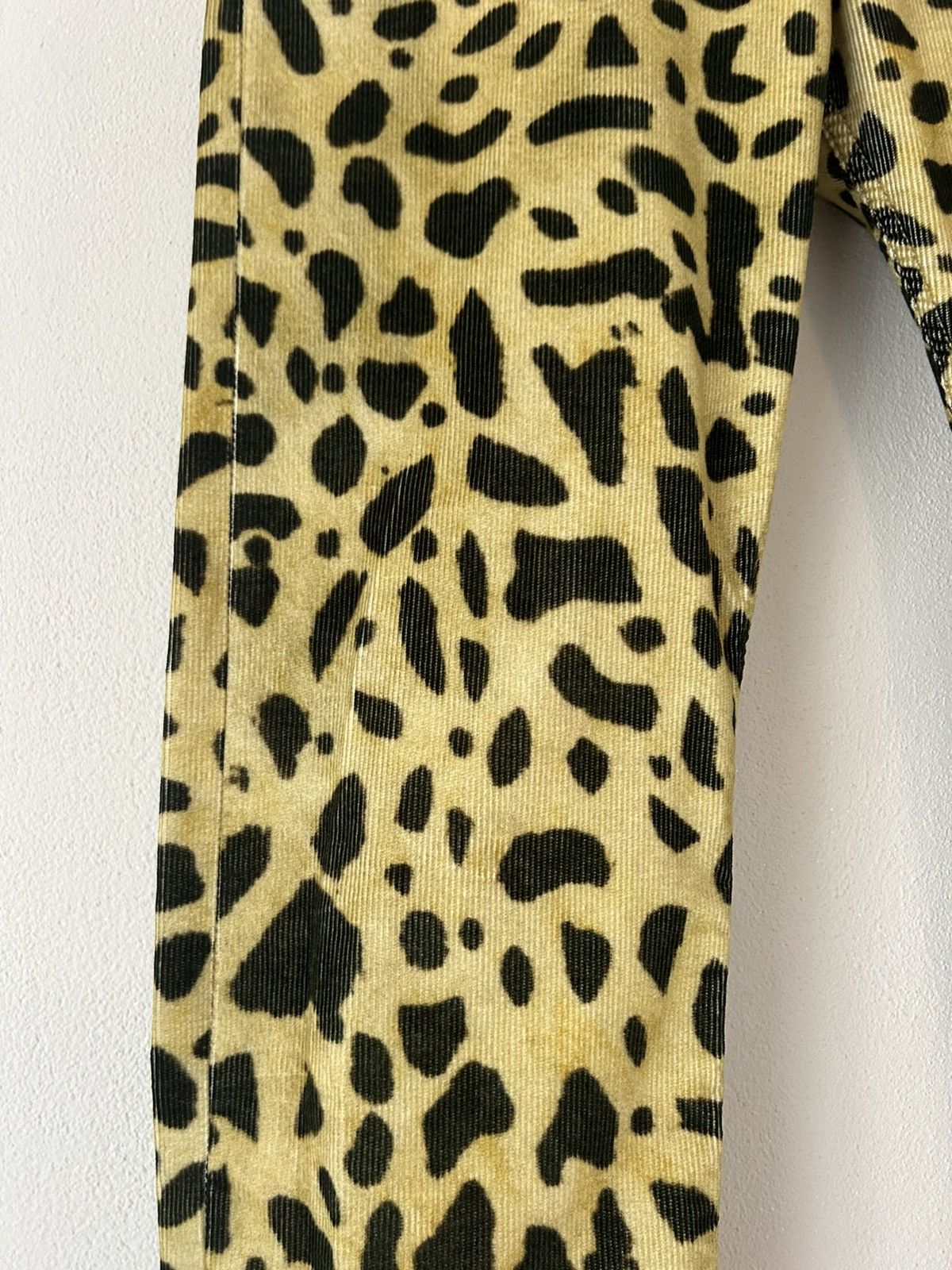 Dries Van Noten Leopard Print Corduroy Pants Size US 30 / EU 46 - 6 Thumbnail