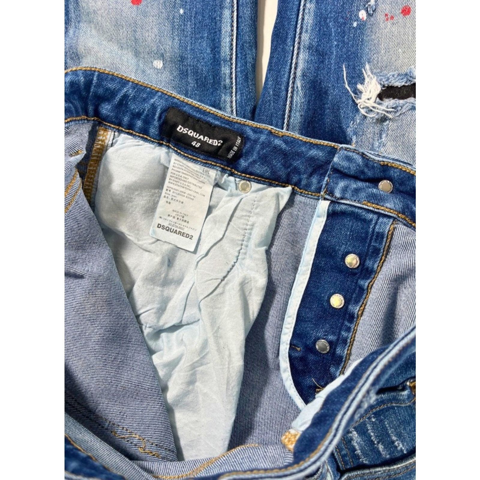 Dsquared2 DSQUARED2 Cool Guy Distressed Paint Splatter Jeans 48 32x28 Size US 32 / EU 48 - 7 Thumbnail