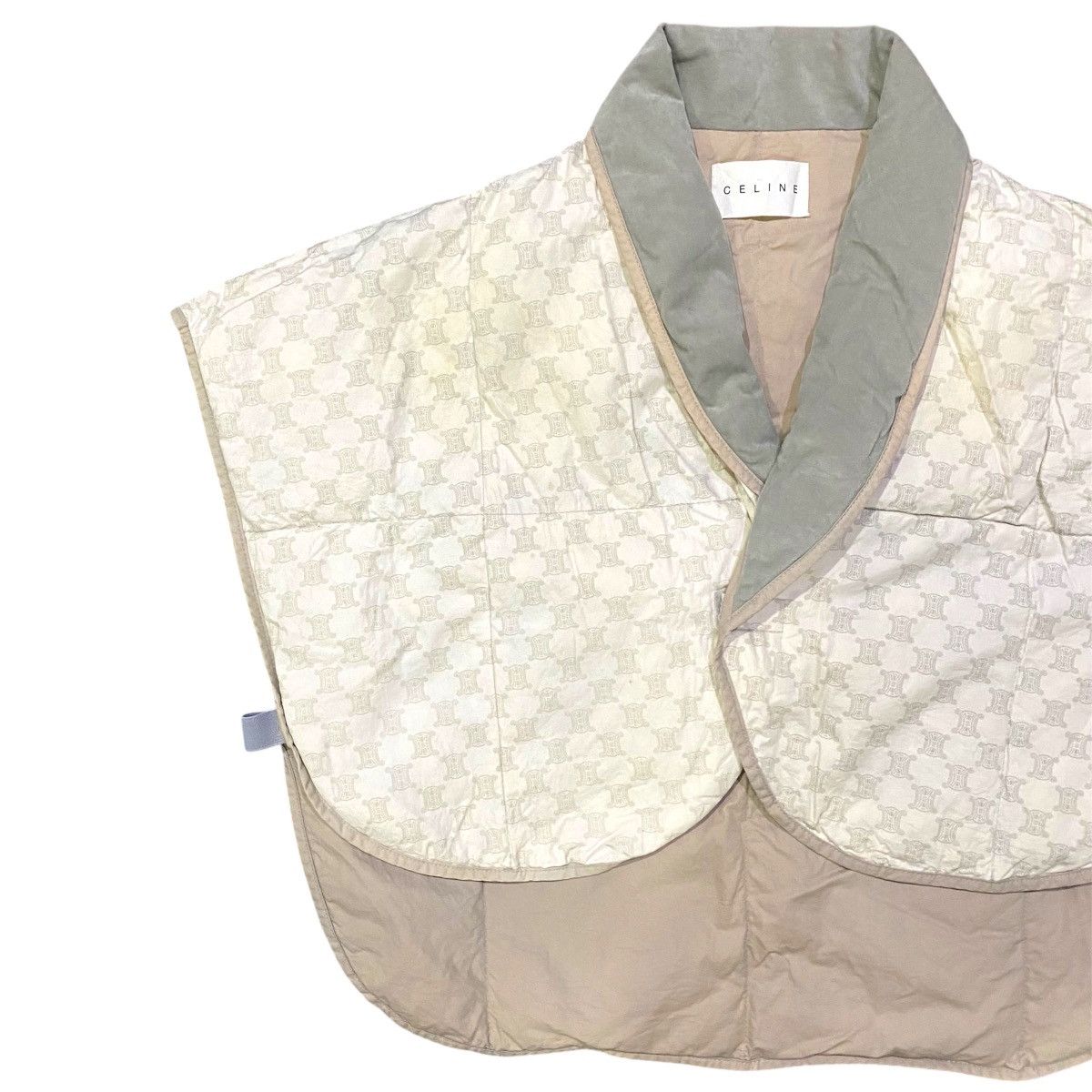 Celine Celine Quilted Monogram Cape Vest - Rare Vintage Size M / US 6-8 / IT 42-44 - 4 Thumbnail