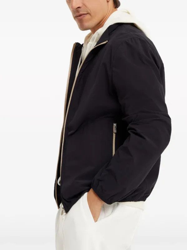 Brunello Cucinelli Jacket Water Resistant in Dark Blue Size US XL / EU 56 / 4 - 4 Thumbnail