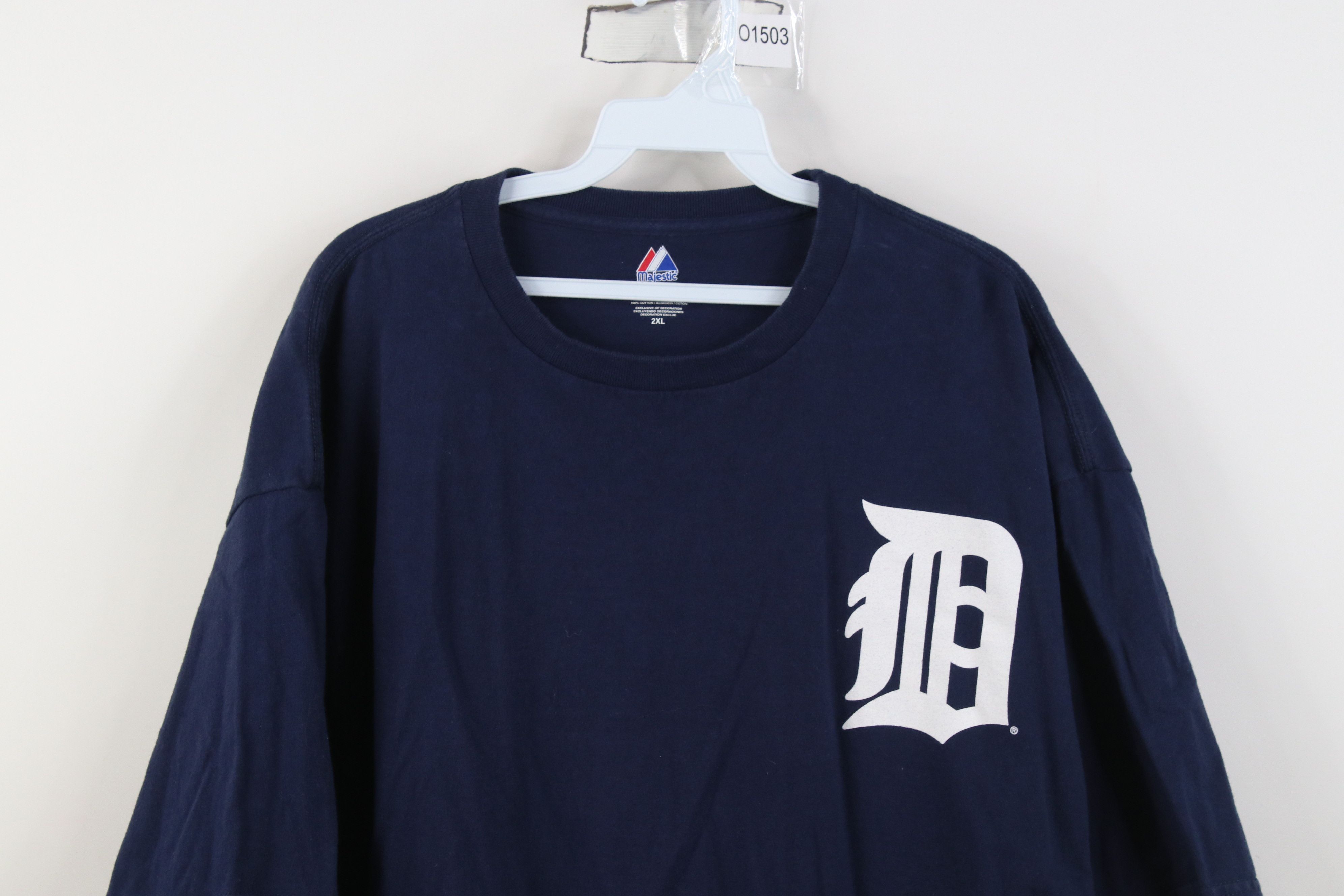 Majestic Vintage Y2K Majestic Detroit Tigers Baseball Jersey T-Shirt Size US XXL / EU 58 / 5 - 2 Thumbnail