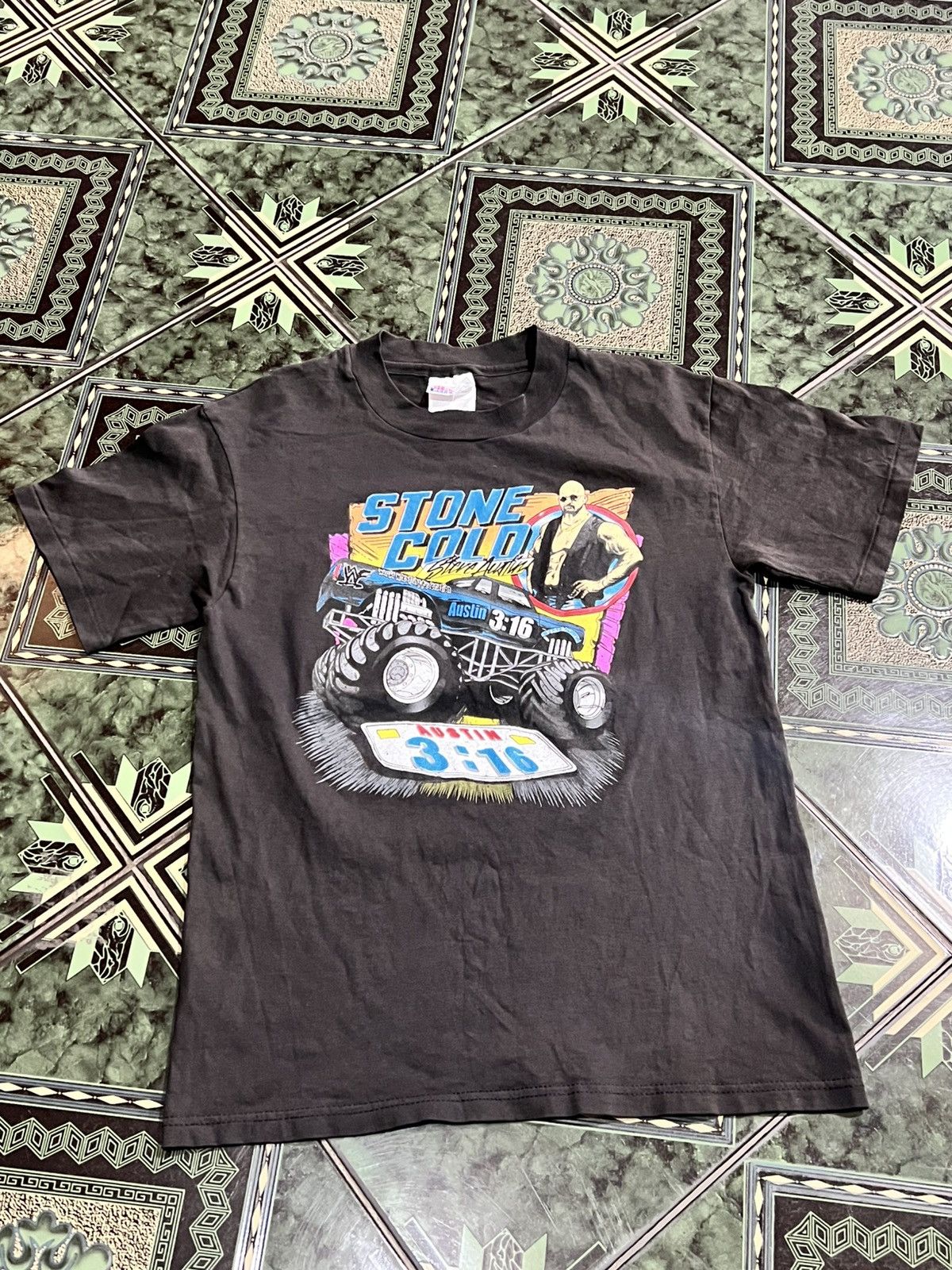 Vintage Vintage Stone Cold Steve Autin Shirt Black Size US S / EU 44-46 / 1 - 1 Thumbnail