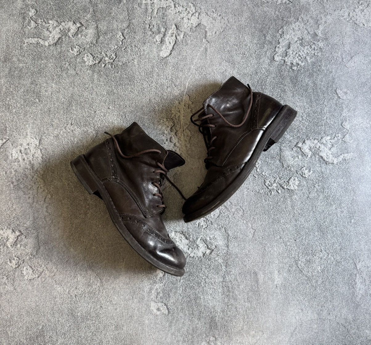 MoMA MOMA 42size brown leather high boots shoes vintage retro Size US 9 / EU 42 - 4 Thumbnail