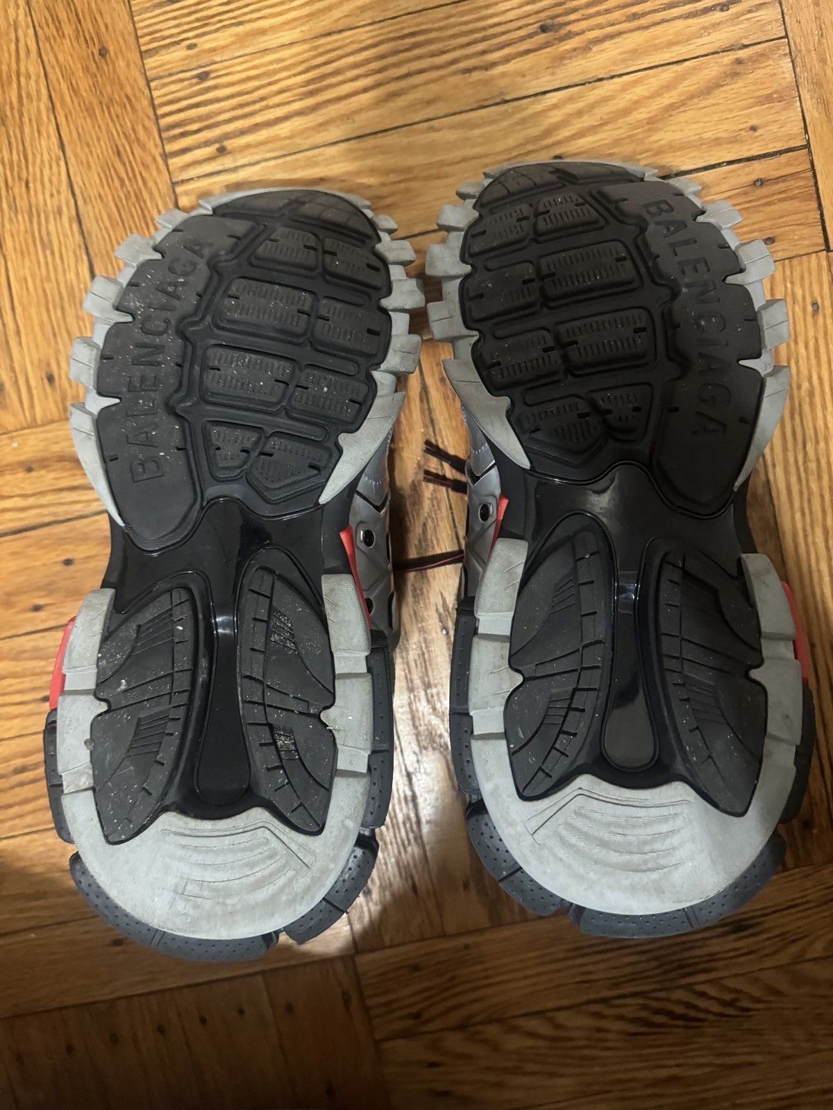 Balenciaga Balenciaga track runner black silver red Size US 10 / EU 43 - 6 Thumbnail