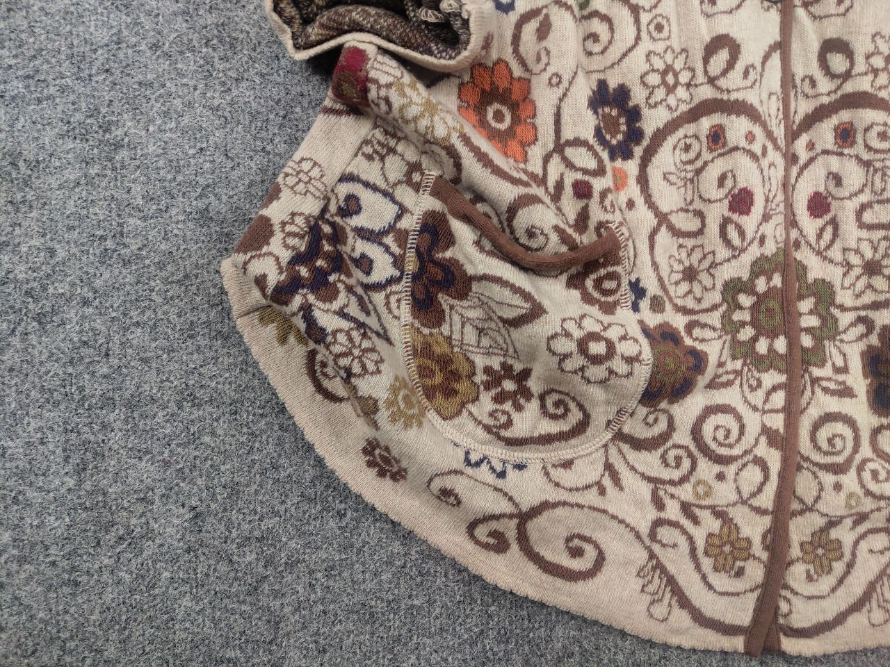 Vintage Ivko Embroidere Wool Cardigan Floral Boho Button Knit Hoodie Size L / US 10 / IT 46 - 9 Thumbnail