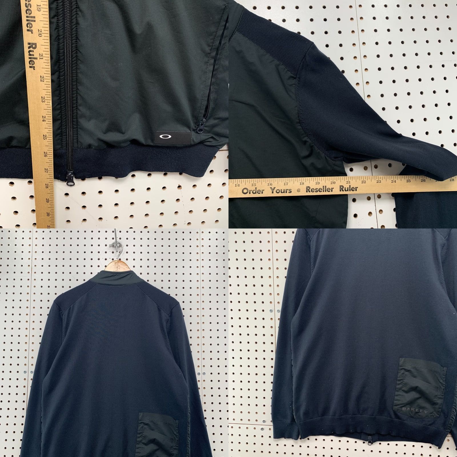 Oakley Oakley Windbreaker Jacket Mens Large Black Lightweight Tailored Fit 21x27.5 Size US L / EU 52-54 / 3 - 9 Thumbnail