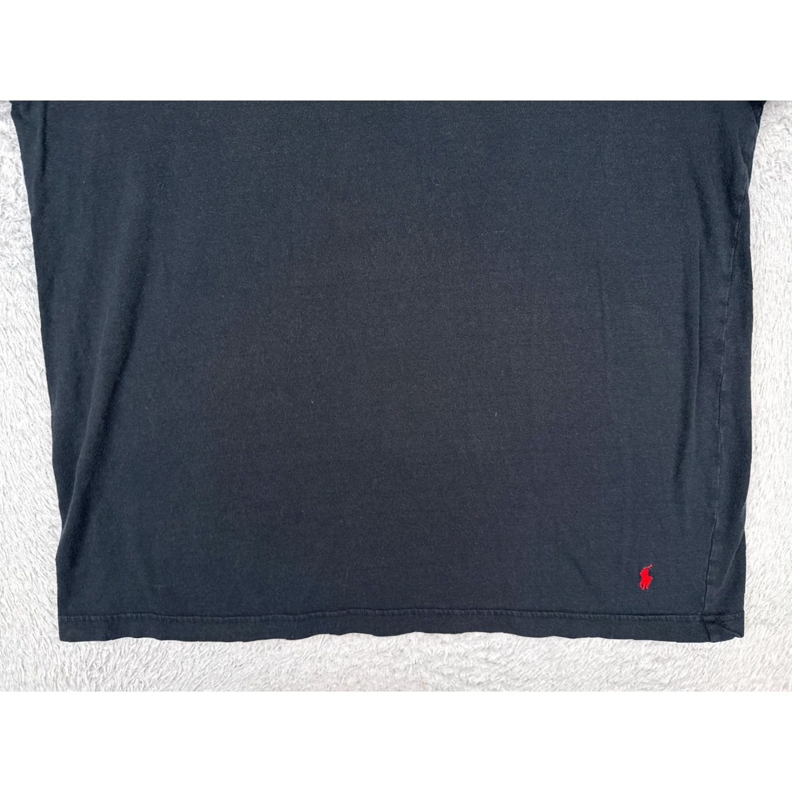 Ralph Lauren VINTAGE Ralph Lauren Shirt Men’s Large Black Crew Neck Cotton Jersey Embroidered Logo 90s Sports American Designer T-Shirt Mens Size US L / EU 52-54 / 3 - 5 Thumbnail