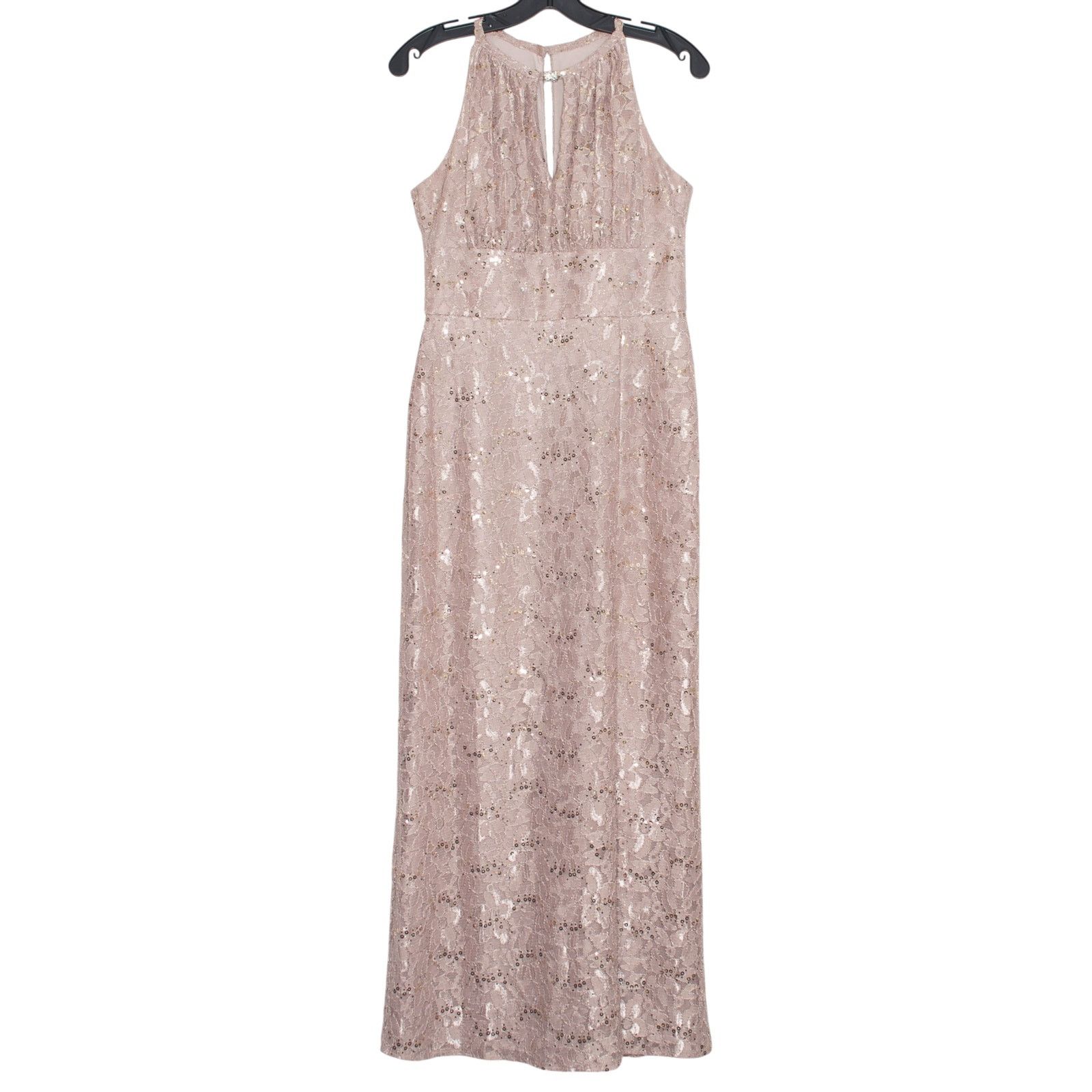 Oleg Cassini Oleg Cassini Floral Sequin Maxi Gown Blush Formal Evening 6 Size M / US 6-8 / IT 42-44 - 1 Thumbnail