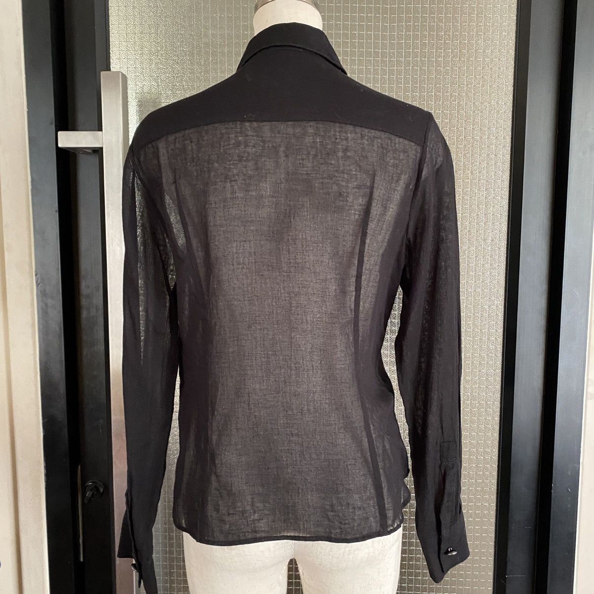 Sunao Kuwahara Sunao Kuwahara Sheer Black Fringed Blouse Size M / US 6-8 / IT 42-44 - 3 Thumbnail