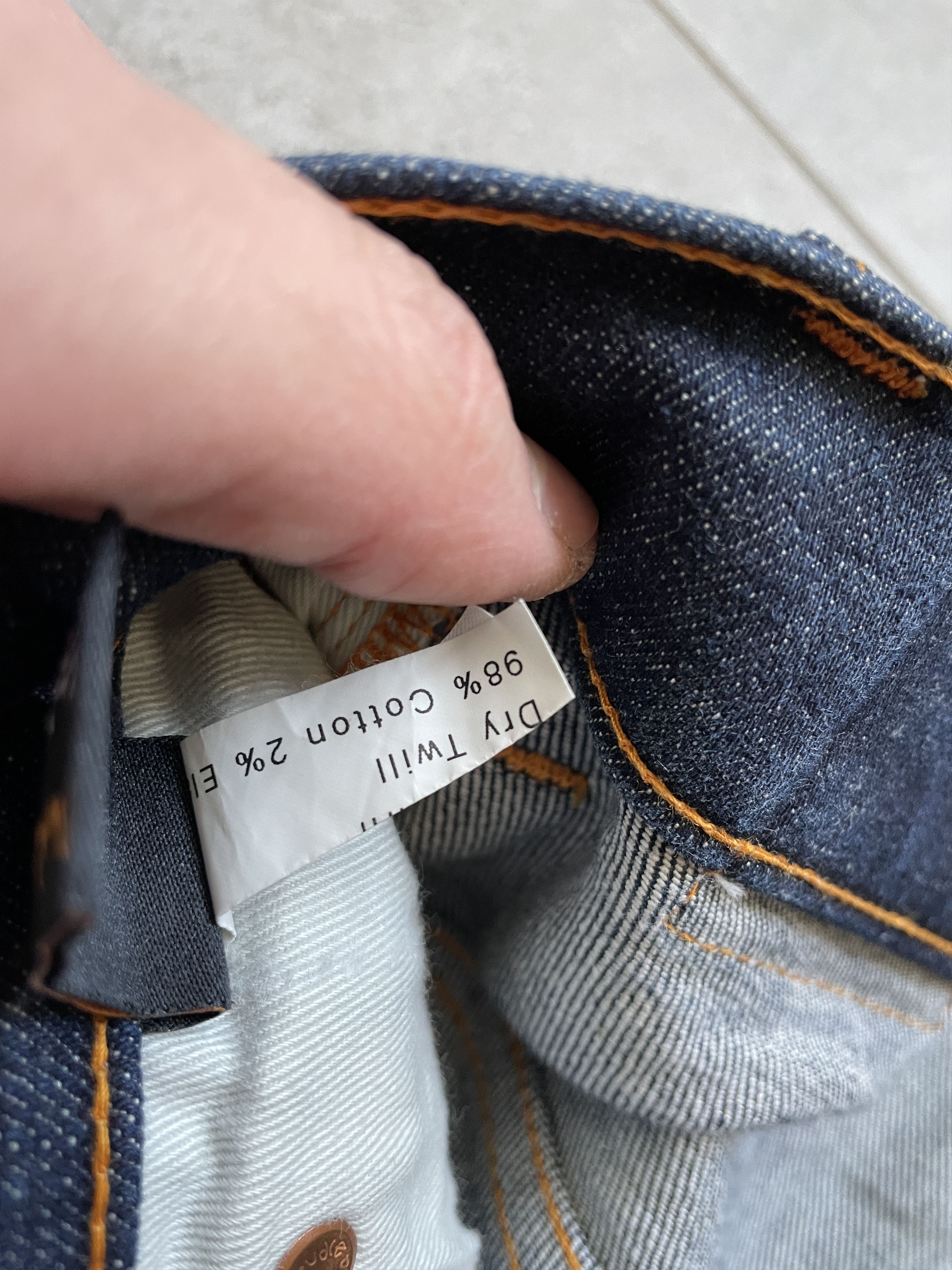 Japanese Brand × Jean × Nudie Jeans NAVY RAW DENIM NUDIE JEANS SLIM SLKINNY DENIM Size US 30 / EU 46 - 7 Thumbnail