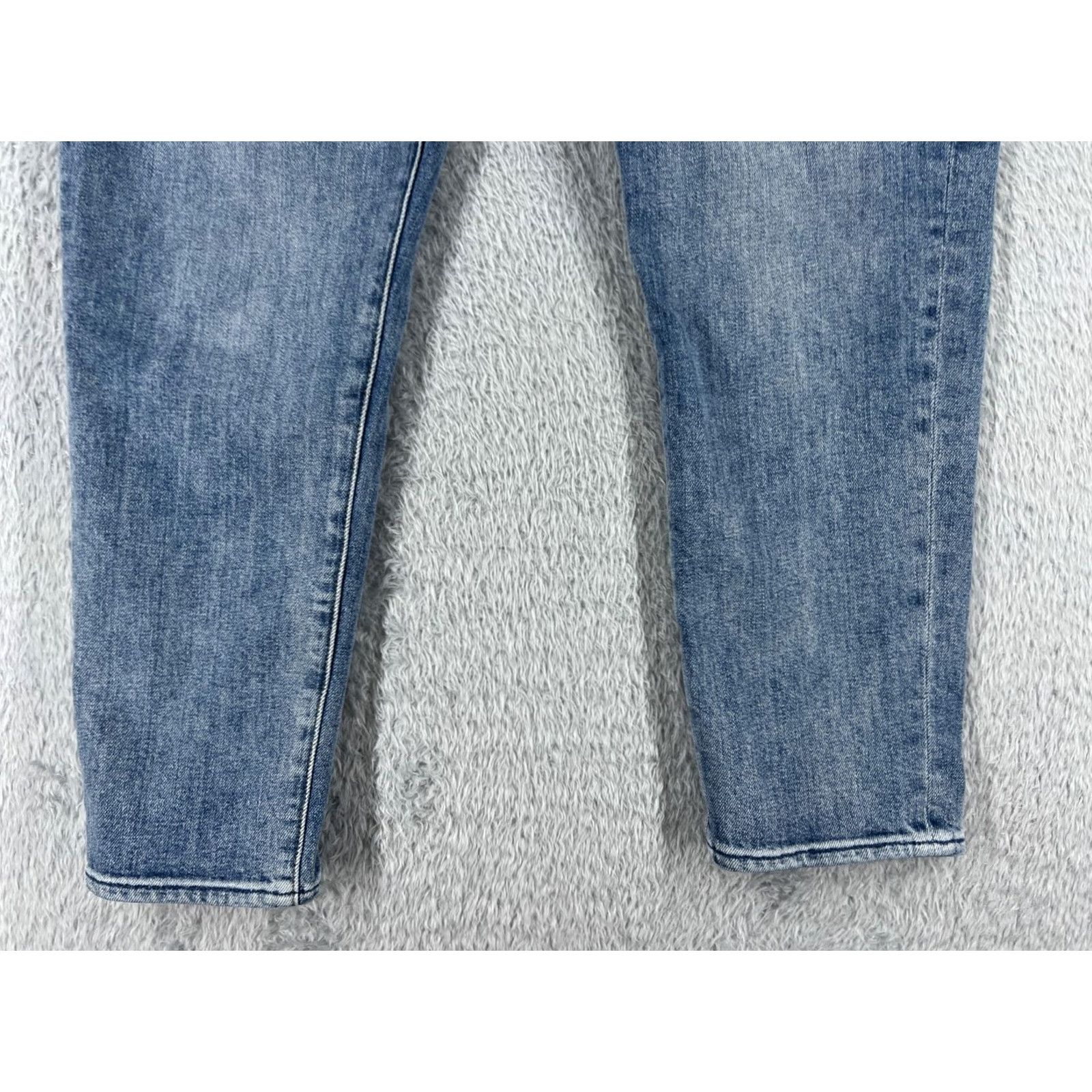 7 For All Mankind 7 For All Mankind Jeans Women 30 Denim Straight Mid Rise 30x26 Black Cotton Blend Distressed Pockets Modern Western Mens Womens Boys Girls Size 30" / US 8 / IT 44 - 2 Thumbnail