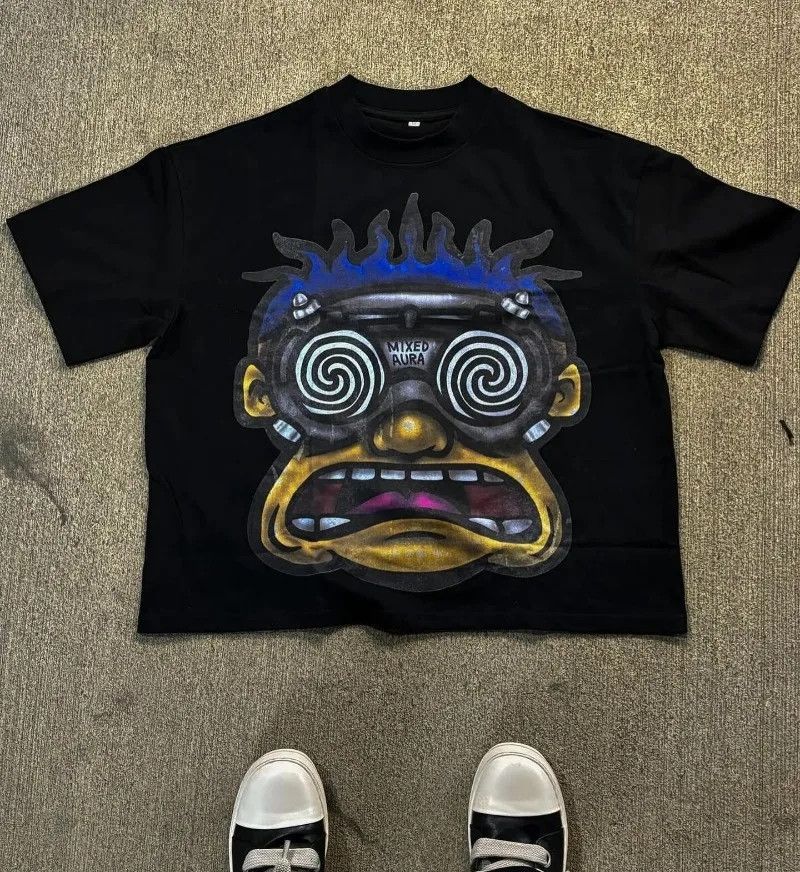 Vintage Cartoon Mixed Aura Printed Tshirt Size US L / EU 52-54 / 3 - 1 Thumbnail