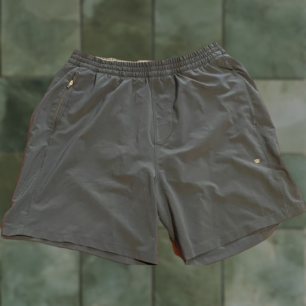 Vintage Mack Weldon Men Shorts Large Blue Athletic Regular Pockets Drawstring Flat Front Daily Wear Size US 33 - 1 Thumbnail
