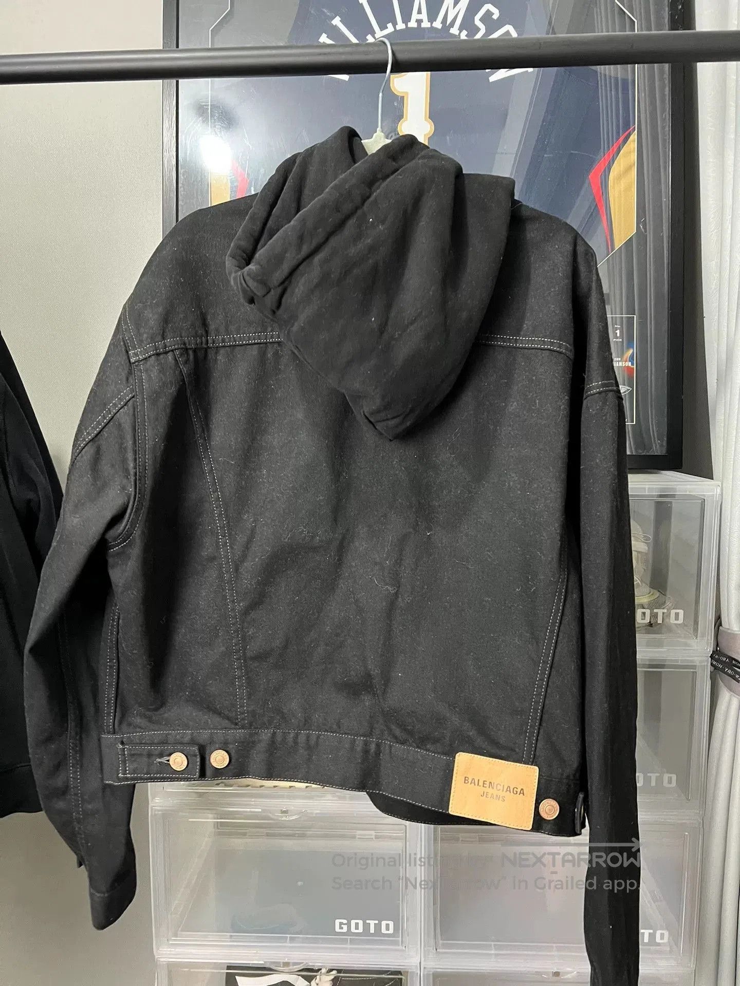 Balenciaga Balenciaga Denim Hooded Jacket. Size US XXS / EU 40 - 2 Thumbnail