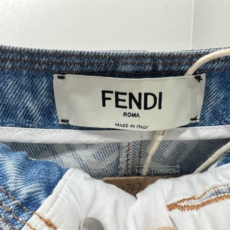 Fendi Fendi Blue denim series with double Flogo fading effect on Size 25" / US 0 / IT 36 - 4 Thumbnail