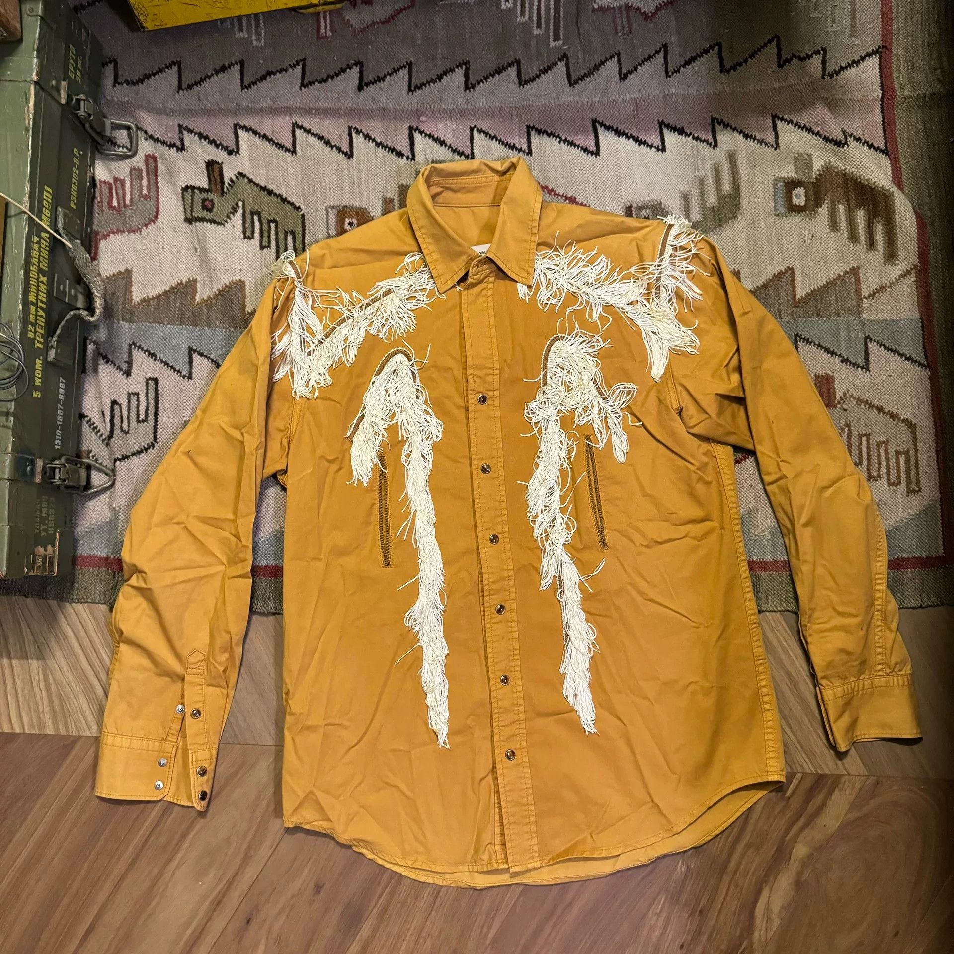 TOGA VIRILIS Vintage Western Fringe Shirt Size US S / EU 44-46 / 1 - 1 Thumbnail