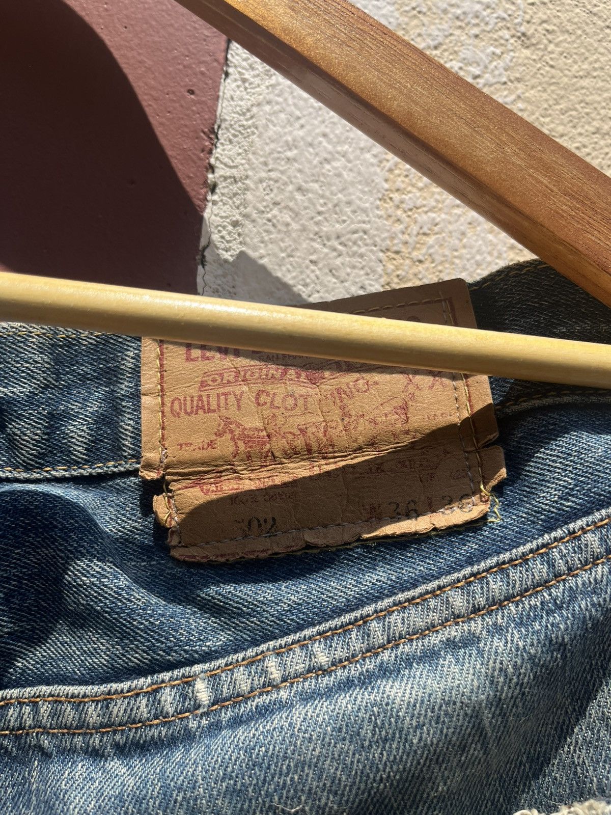 Levi's Thrashed faded Distressed levis 502xx japan grunge Size US 34 / EU 50 - 7 Thumbnail
