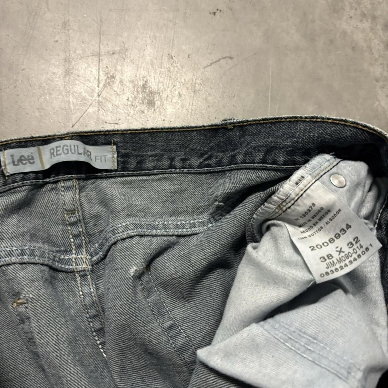 Japanese Brand × Vintage Crazy Vintage Y2K/2000s Grunge Dark Wash Denim Jeans! Size US 38 / EU 54 - 8 Thumbnail
