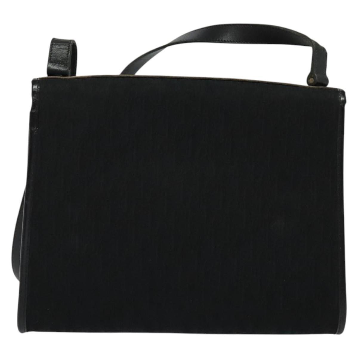 Dior DIOR Trotter Canvas Shoulder Bag Black Gold Size ONE SIZE - 3 Thumbnail