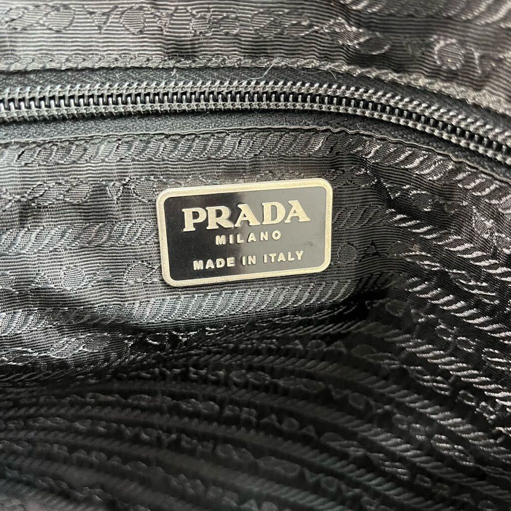 Prada Prada Leather x Re-Nylon Handbag, Unique Rare Feature Size ONE SIZE - 8 Thumbnail