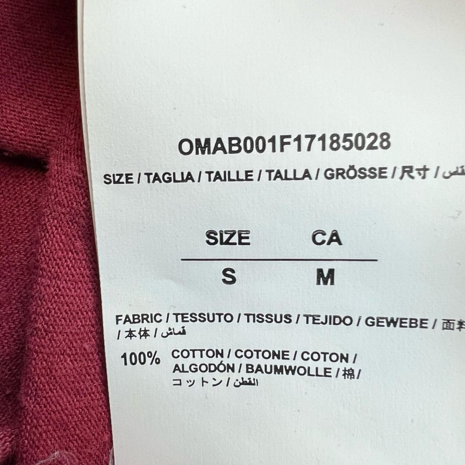 Off-White Off-White Burgundy Arrows Long Sleeve T Shirt Size US S / EU 44-46 / 1 - 5 Thumbnail