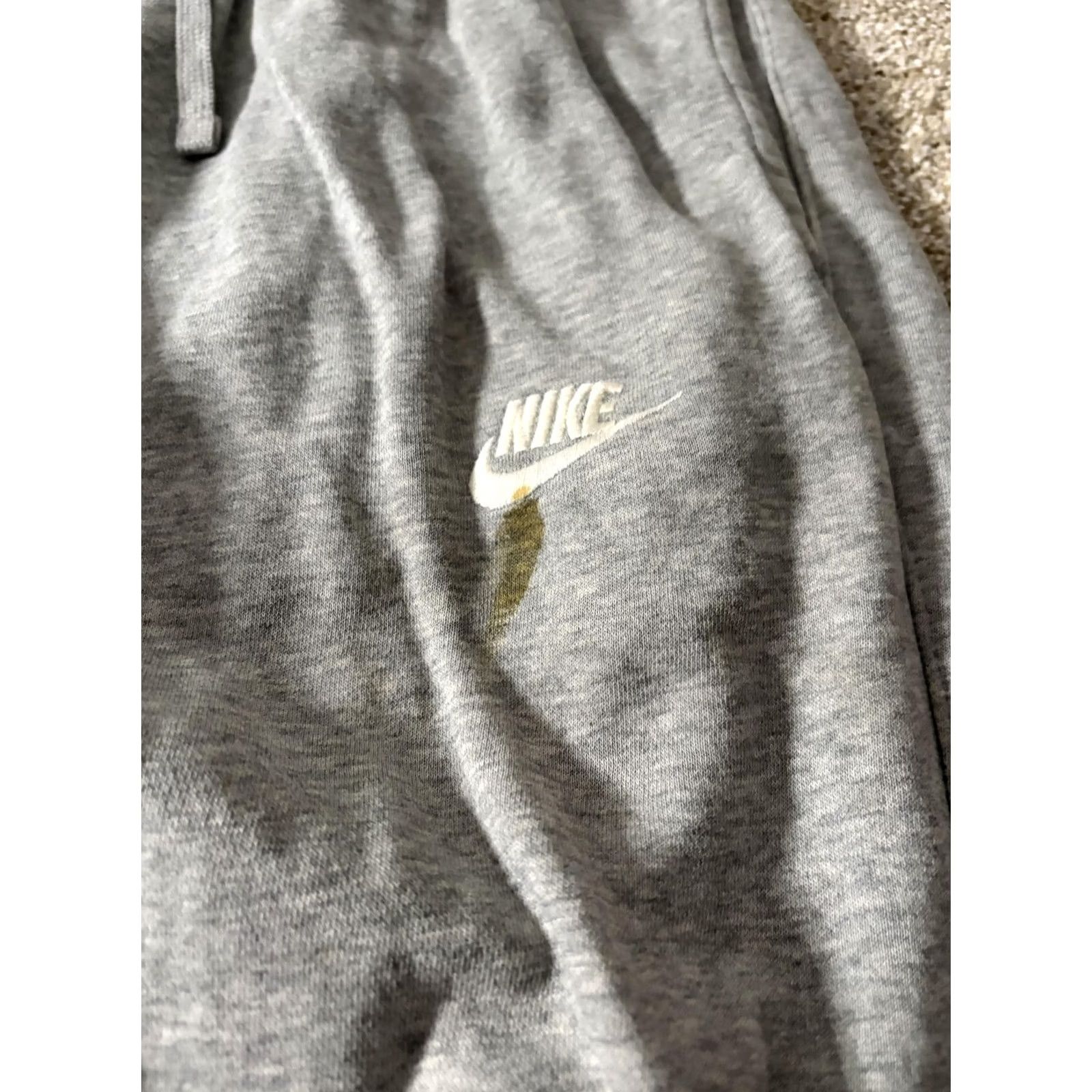 Nike Nike Sweatpants Mens XL Gray Fleece Joggers Elastic Waist Swoosh BV2707-063 Size US 36 / EU 52 - 3 Thumbnail