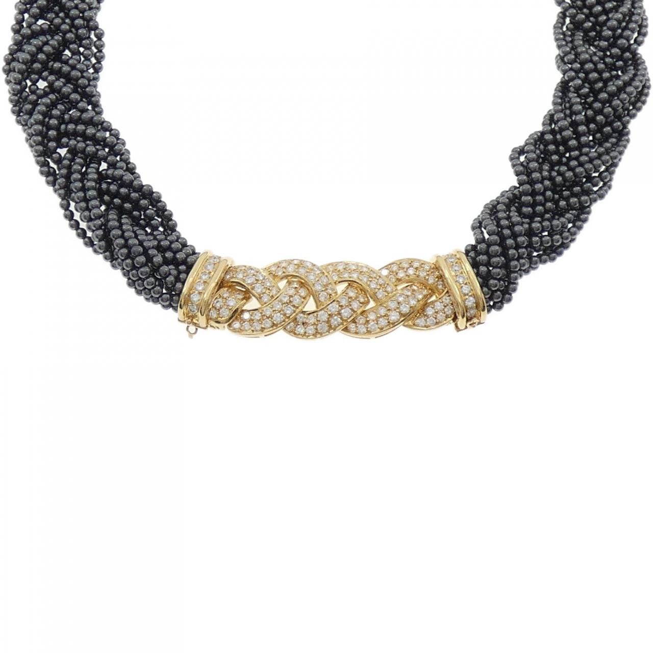 Van Cleef & Arpels Van Cleef & Arpels Van Cleef & Arpels Au750 Diamond Necklace Calfskin Necklace 10 DUTY FREE for USA Size ONE SIZE - 1 Thumbnail