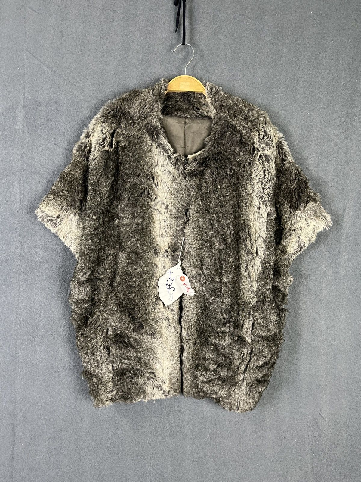 Hysteric Glamour × If Six Was Nine × Japanese Brand NWT $380 Full Faux Fur Short Sleeves Coat Size ONE SIZE - 3 Thumbnail