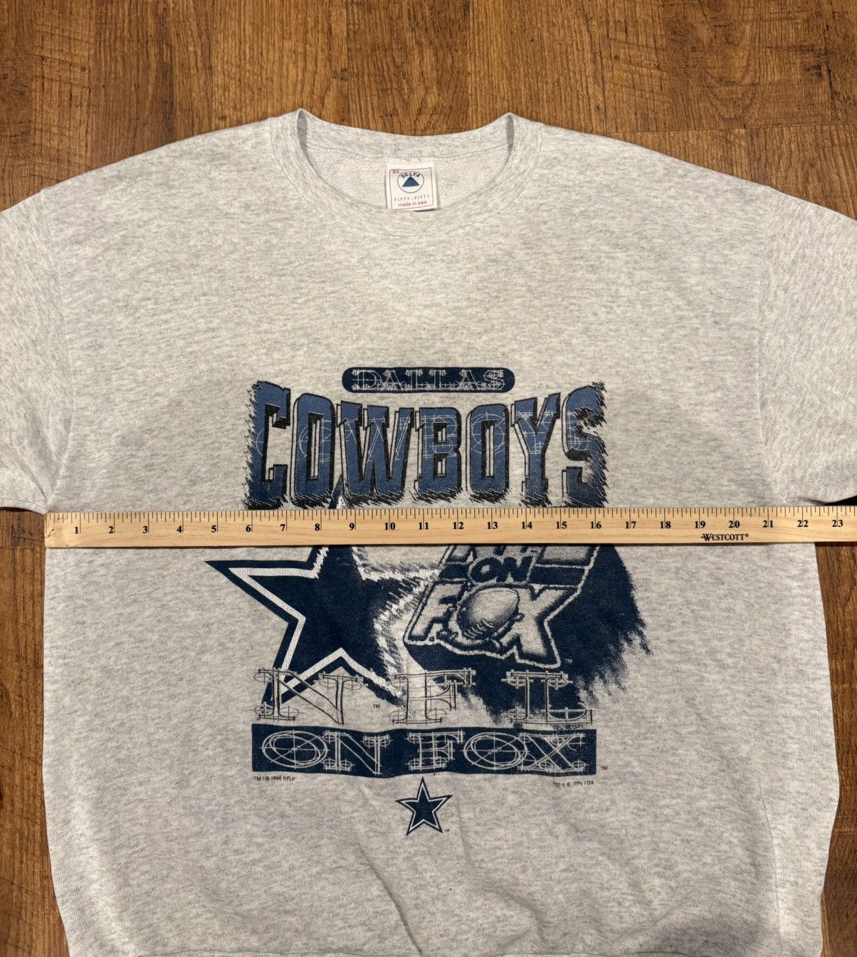 Delta Vintage 90s Delta Dallas Cowboys Sweatshirt Mens XL Gray Size US XL / EU 56 / 4 - 4 Thumbnail