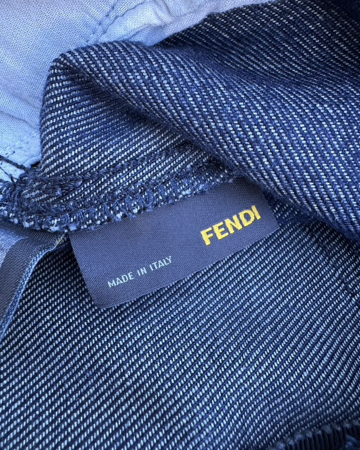 Fendi Fendi Petrol Low Waist Denim Pants Size US 31 - 11 Thumbnail