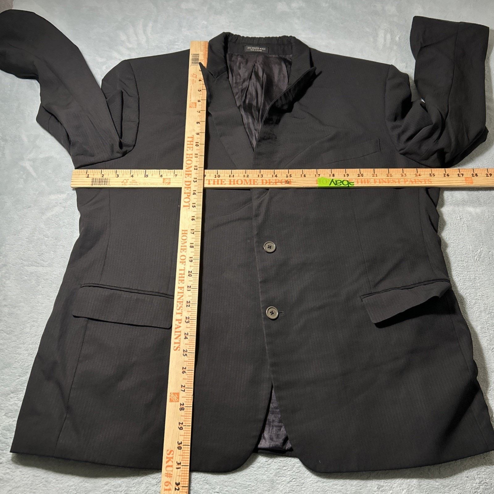 John Varvatos John Varvatos USA Wool Tweed Blazer 50 Large Double Breast Size 50R - 8 Thumbnail