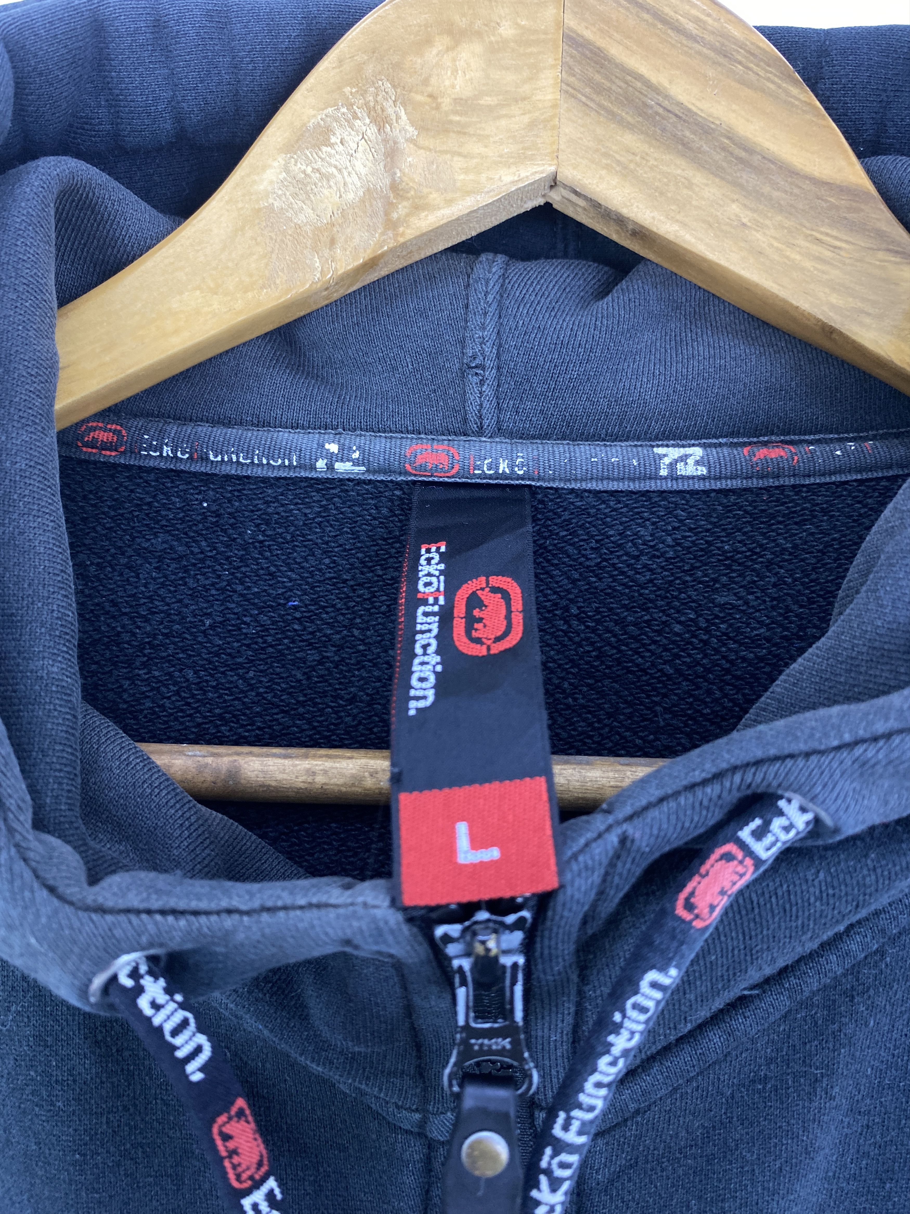 Ecko Unltd. × Vintage Vintage Ecko Function Wording Zipper Hoodie SH0044 Size US L / EU 52-54 / 3 - 10 Thumbnail