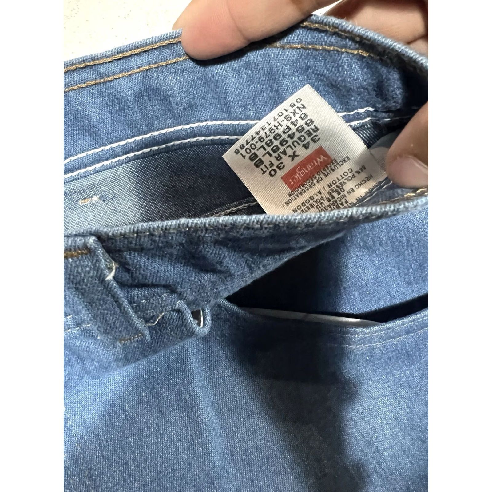 Wrangler VINTAGE Wrangler Jeans Regular Fit Flex Waist 34 x 30 Blue Rodeo 85498LB Men's Size US 34 / EU 50 - 3 Thumbnail