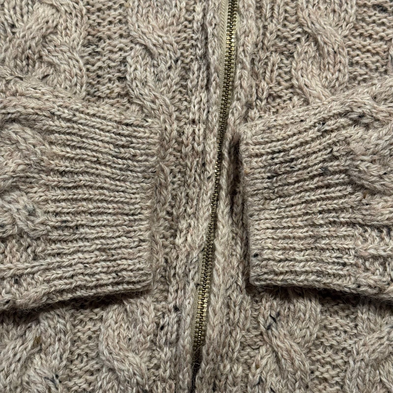 Other Shannon Woolen Mills Sweater Wool Cable Knit Full Zip Large Size L / US 10 / IT 46 - 7 Thumbnail