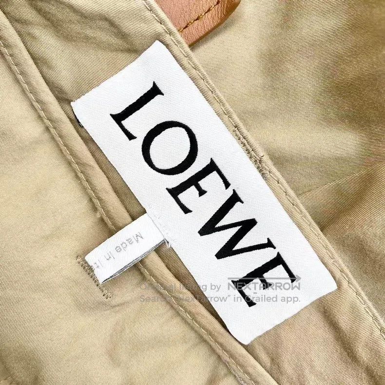 Loewe Loewe Brown Leather Logo Shorts Size 42" / US 20 - 4 Thumbnail