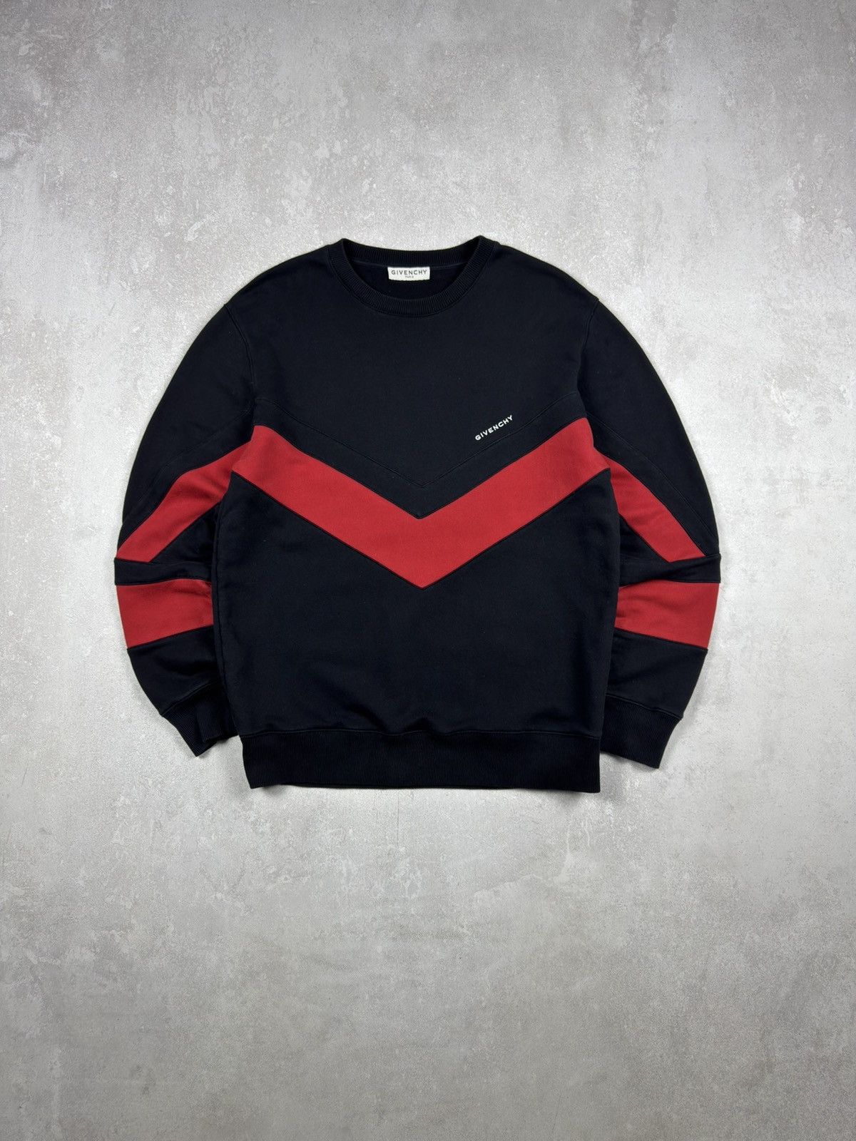Givenchy Givenchy Band Insert Crew Neck Black/Red Sweatshirt size M Size US M / EU 48-50 / 2 - 1 Thumbnail