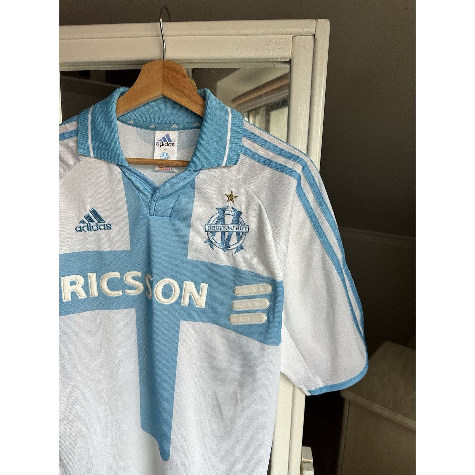Adidas Football shirt soccer FC Olympique Marseille Home 2000/2001 Size US S / EU 44-46 / 1 - 5 Thumbnail
