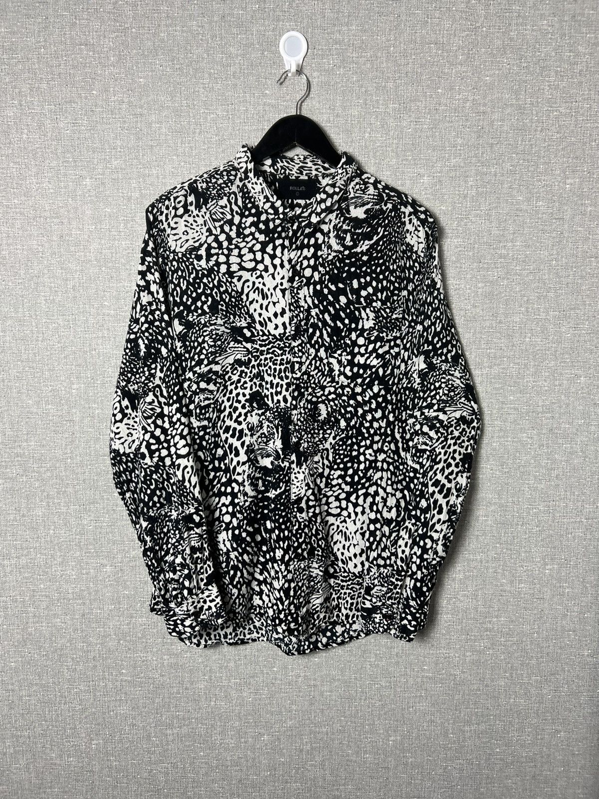 Rolla's ROLLAS All Over Print Leopard Button Up Long Sleeve Shirt Size US L / EU 52-54 / 3 - 1 Thumbnail