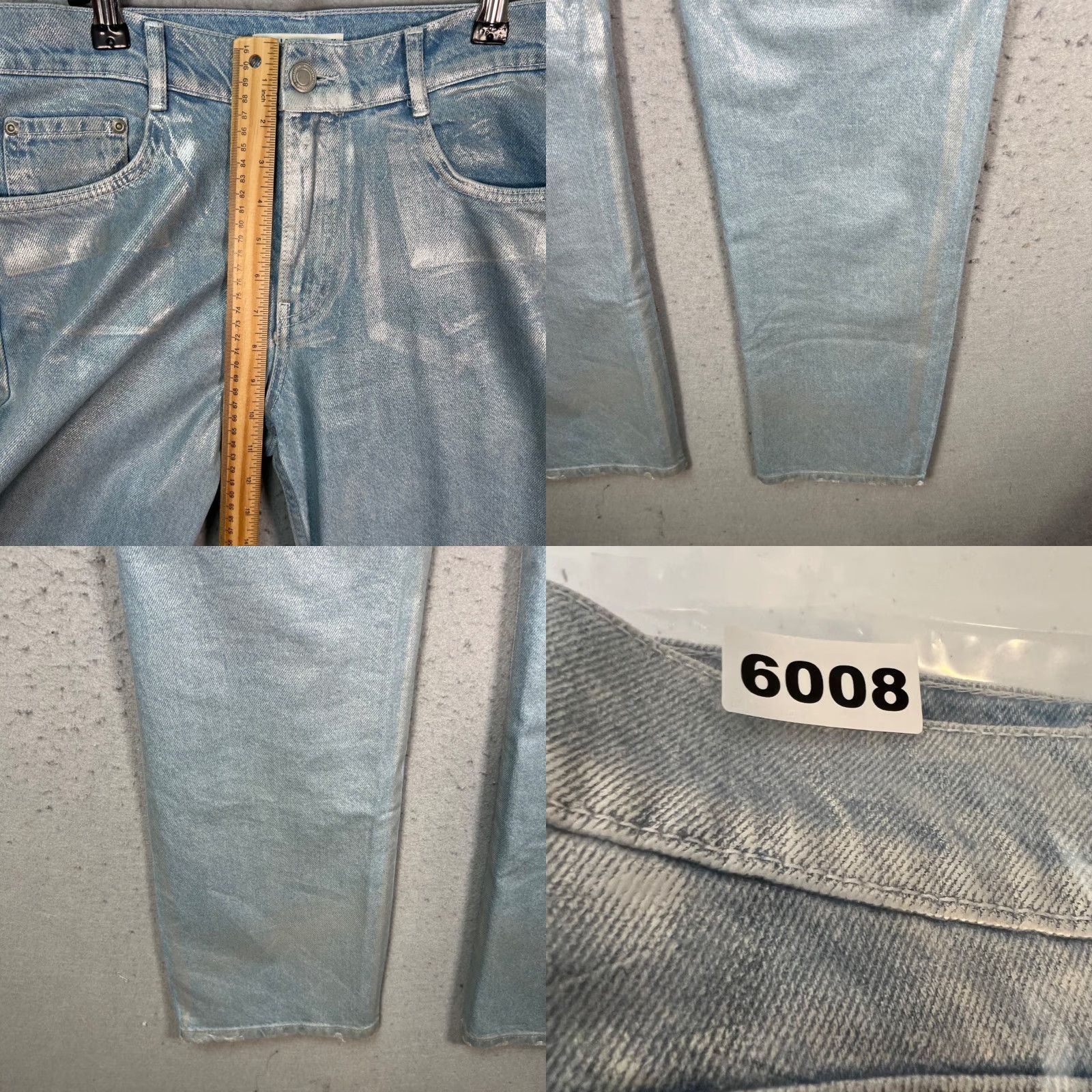 Vintage Pull&Bear Jeans Womens Size 4 Light Wash High-Waisted Straight Denim Size 27" / US 4 / IT 40 - 8 Thumbnail