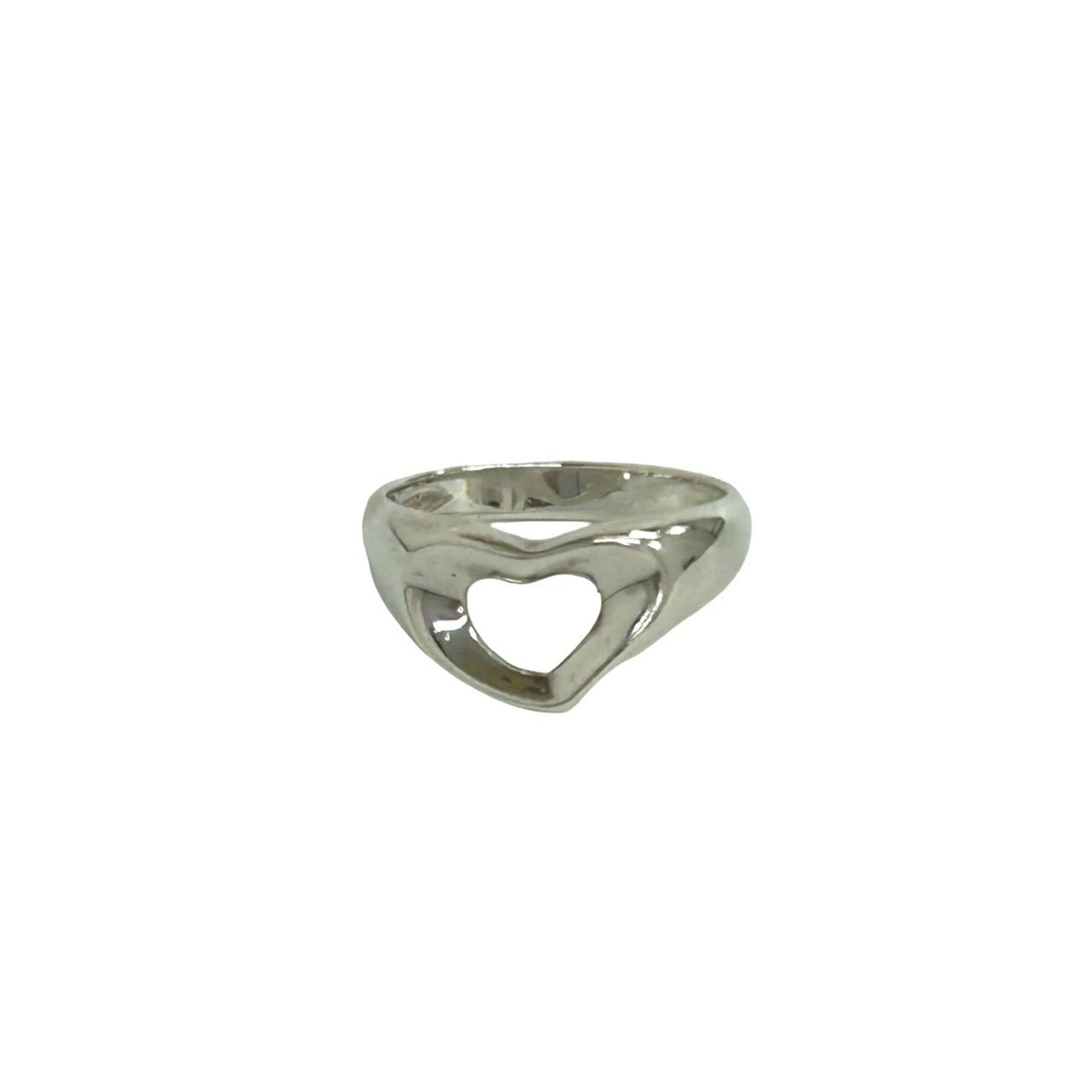 Tiffany & Co. TIFFANY&Co. Tiffany Open Heart Ring, Sterling Silver 925, Accessory, Silver, 20141 Size ONE SIZE - 1 Thumbnail