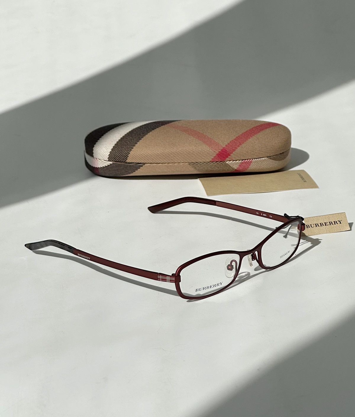 Burberry BURBERRY Shield Sunglasses B3043 Plaid Designer  display picture 1