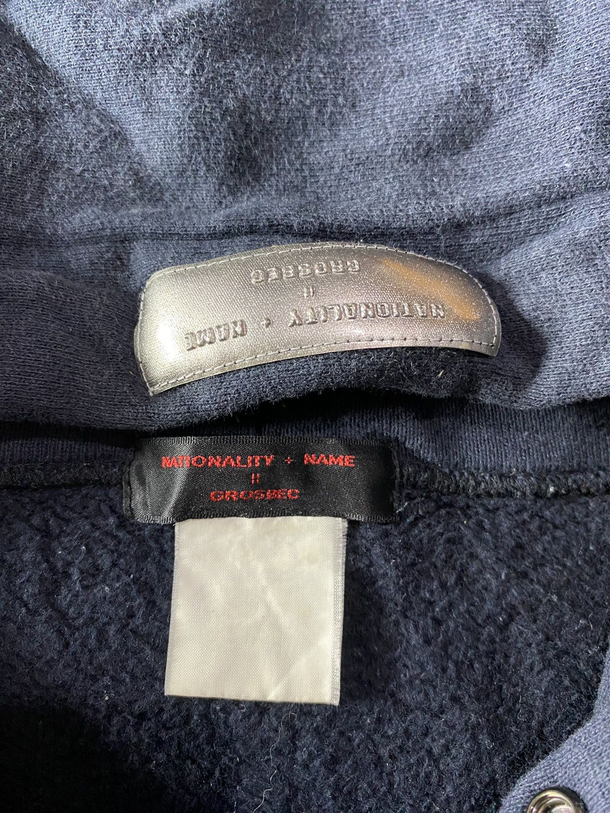 If Six Was Nine × Japanese Brand × Le Grande Bleu (L.G.B.) Vintage Nationality + Name Grosbec archive hoodie Size US L / EU 52-54 / 3 - 5 Thumbnail