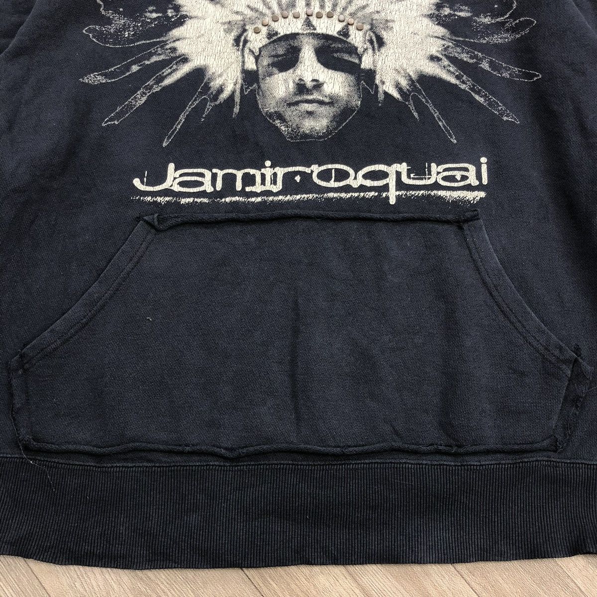 If Six Was Nine 2000s Jamiroquai Apache Distressed Studded Lgb Style Hoodie Size US M / EU 48-50 / 2 - 8 Thumbnail
