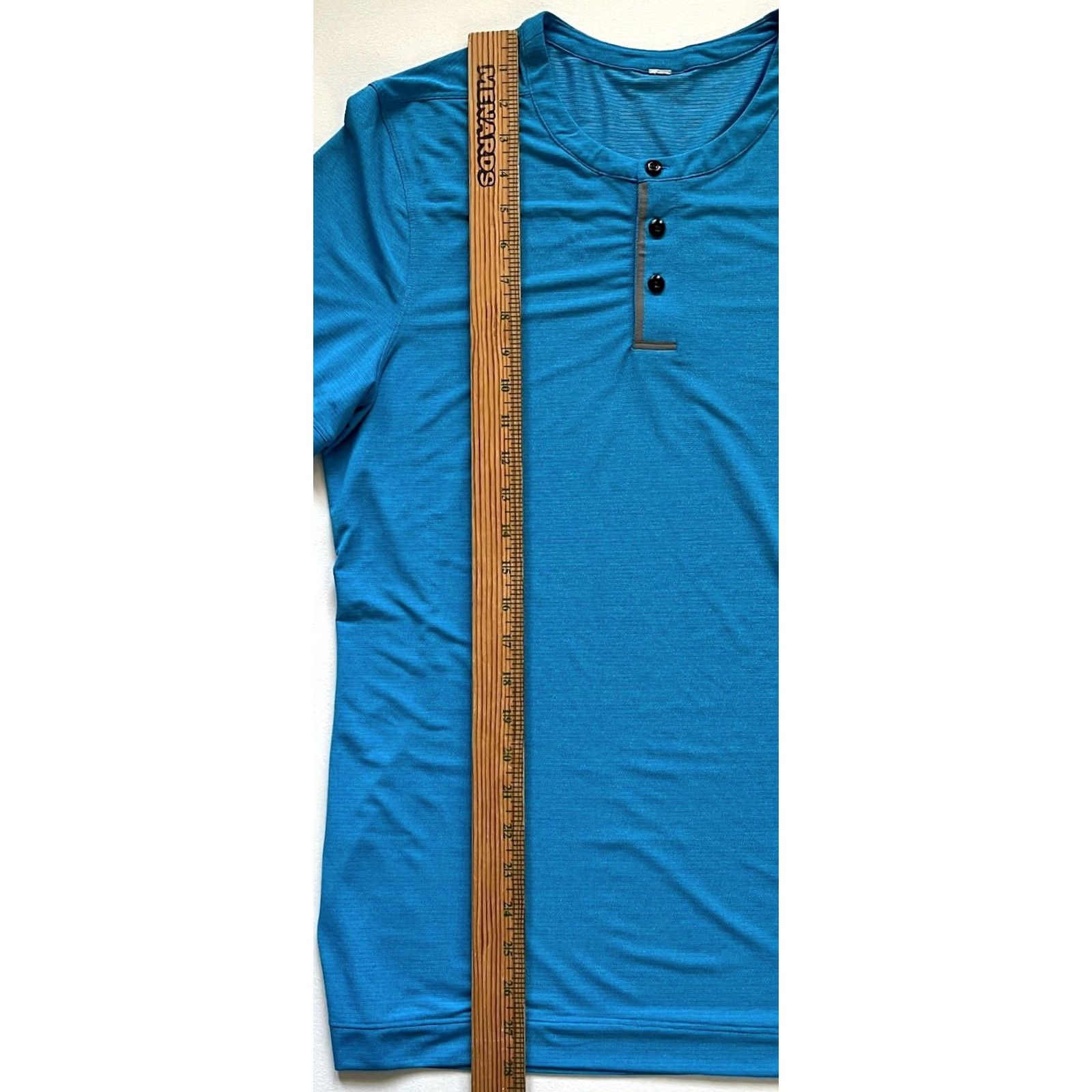 Lululemon Lululemon Men’s Short Sleeve Henley Shirt Blue M Shirt Mens XS? Size US M / EU 48-50 / 2 - 7 Thumbnail